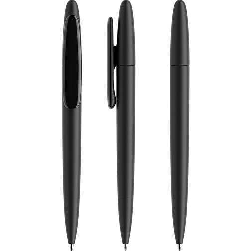 Prodir DS5 TRR Twist Kugelschreiber , Prodir, schwarz/schwarz, Kunststoff, 14,30cm x 1,60cm (Länge x Breite), Bild 6