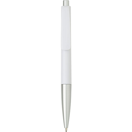 Kugelschreiber Aus Kunststoff Olivier , weiß, ABS, Plastik, , Bild 1