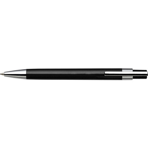 Kugelschreiber Aus Kunststoff Jarod , schwarz, Plastik, Metall, , Bild 3