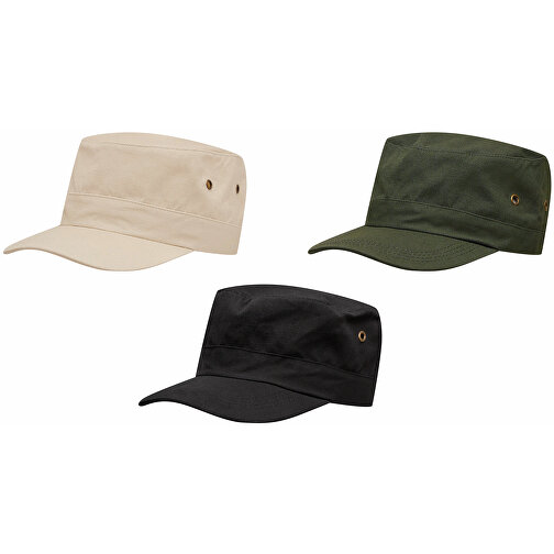 Military-Cap SOLDIER , dunkelgrün, 100% Baumwolle, 250 g/m², 1,00cm (Länge), Bild 6