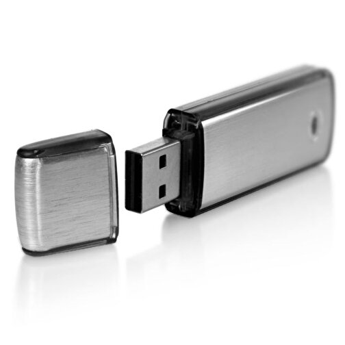 USB Stick AMBIENT  2GB , Promo Effects MB , schwarz MB , 2 GB , Aluminium / Kunststoff MB , 3 - 10 MB/s MB , 6,70cm x 0,90cm x 2,10cm (Länge x Höhe x Breite), Bild 2