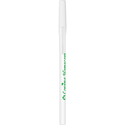 BIC® Round Stic® Kugelschreiber , BiC, weiß, Kunststoff, 1,20cm x 15,00cm (Länge x Breite), Bild 4