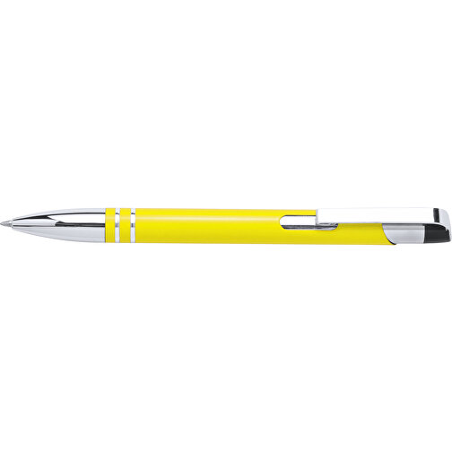 Kugelschreiber Fokus , gelb, Aluminium, 13,50cm (Breite), Bild 3