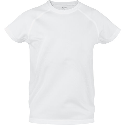 Kinder T-Shirt Tecnic Plus , weiß, 100% Polyester 135 g/ m2, 6-8, , Bild 1