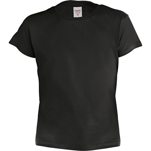 Kinder Farbe T-Shirt Hecom , schwarz, 100% Baumwolle Ring Spun, Single Jersey 135 g/ m2, 4-5, , Bild 1