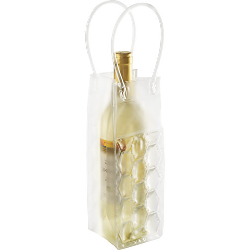 Flaschenkühler Raycon , weiß, PVC, 10,00cm x 10,00cm x 25,00cm (Länge x Höhe x Breite), Bild 1