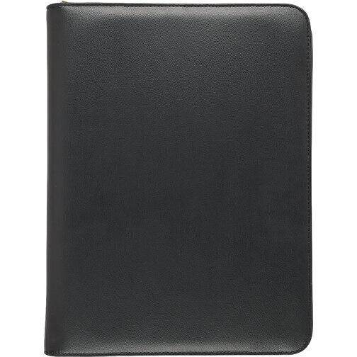 Schreibmappe A4 Mit RV , schwarz, Lederähnliches Felina Material, 34,50cm x 3,00cm x 26,00cm (Länge x Höhe x Breite), Bild 2