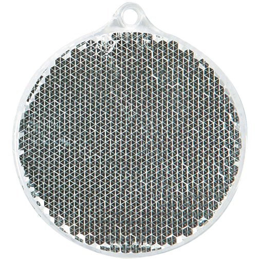 Fußgängerreflektor Rondell , weiß, Kunststoff, 5,50cm x 0,60cm x 5,50cm (Länge x Höhe x Breite), Bild 1