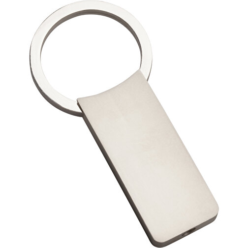 Schlüsselanhänger RE98-CLASSIC LARGE , Re98, silber, Metall, 7,00cm x 0,60cm x 3,20cm (Länge x Höhe x Breite), Bild 1