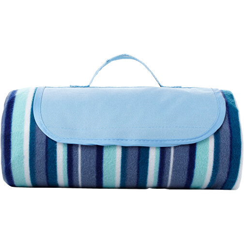 Riviera Picknickdecke , weiß / blau, Polyester Fleece, 33,00cm x 7,00cm x 18,00cm (Länge x Höhe x Breite), Bild 6