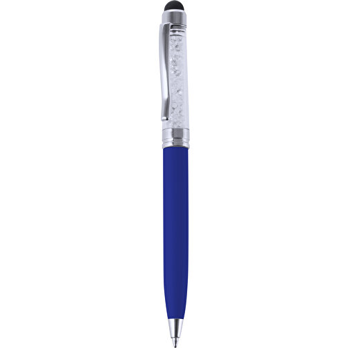 Kugelschreiber Pointer Globix , blau, Metall, 12,80cm (Breite), Bild 1