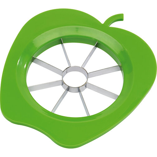 Apfelschneider SPLIT , grün, Edelstahl / Kunststoff, 15,50cm x 2,00cm x 14,00cm (Länge x Höhe x Breite), Bild 1