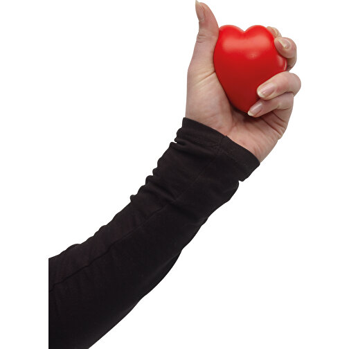 Anti-Stress-Herz AMOR , rot, PU, 8,00cm x 6,00cm x 7,50cm (Länge x Höhe x Breite), Bild 2