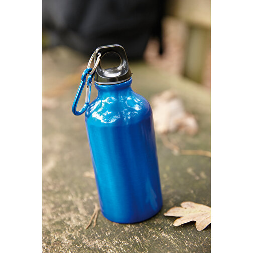 Aluminium-Trinkflasche TRANSIT , blau, Aluminium / Kunststoff, 17,50cm (Höhe), Bild 2