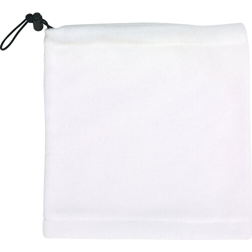 Fleece-Schalmütze VARIOUS , weiß, 100% Polyester, 27,50cm x 27,50cm (Länge x Breite), Bild 2