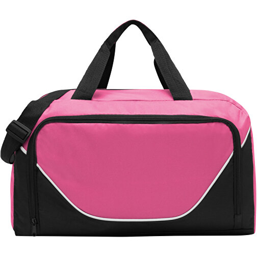 Sporttasche JORDAN , pink, schwarz, 600D Polyester, 48,00cm x 28,00cm x 22,00cm (Länge x Höhe x Breite), Bild 3