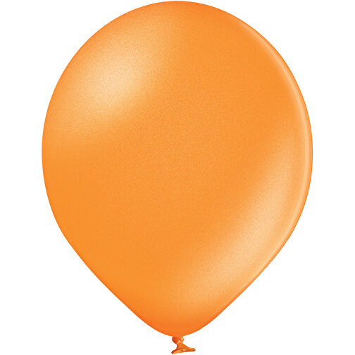Metallicluftballon , orange, Naturkautschuk, , Bild 1
