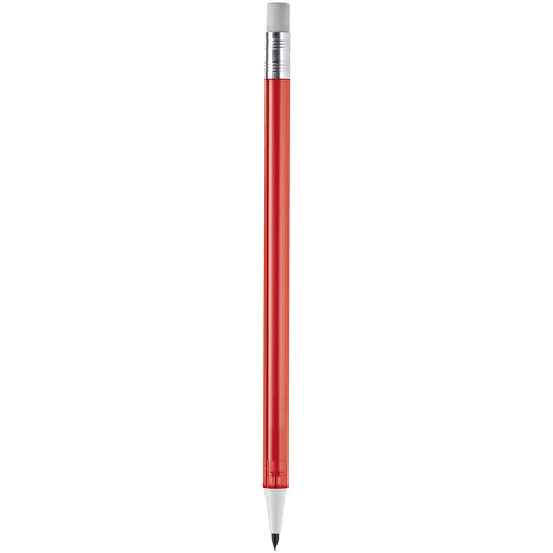 Druckbleistift Illoc , transparent rot, ABS, 15,50cm (Länge), Bild 1