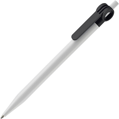 Kugelschreiber Futurepoint Hardcolour , weiss / schwarz, ABS, 14,50cm (Länge), Bild 2