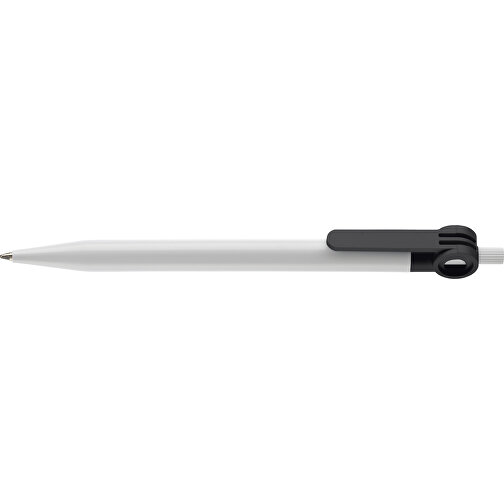 Kugelschreiber Futurepoint Hardcolour , weiss / schwarz, ABS, 14,50cm (Länge), Bild 3