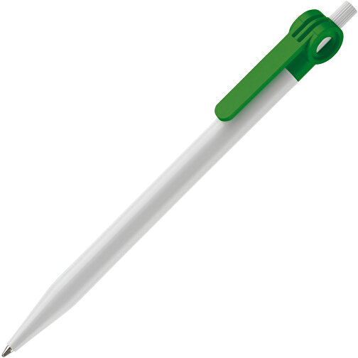 Kugelschreiber Futurepoint Hardcolour , weiss / grün, ABS, 14,50cm (Länge), Bild 2