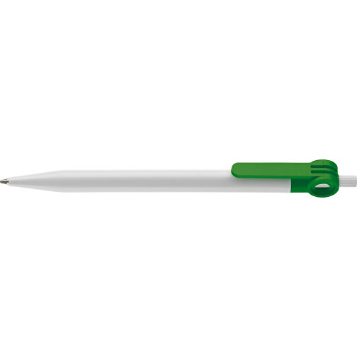 Kugelschreiber Futurepoint Hardcolour , weiss / grün, ABS, 14,50cm (Länge), Bild 3