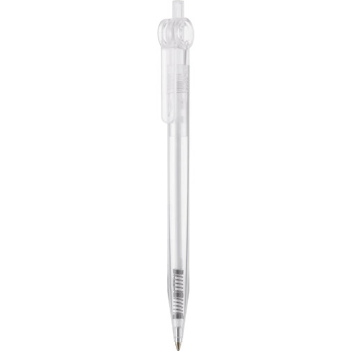 Kugelschreiber Futurepoint Transparent , transparent weiss, ABS, 14,50cm (Länge), Bild 1