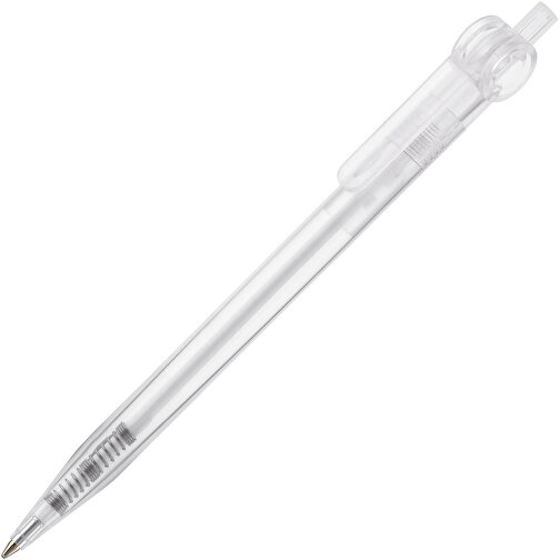 Kugelschreiber Futurepoint Transparent , transparent weiss, ABS, 14,50cm (Länge), Bild 2