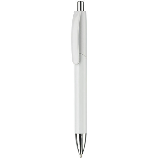 Kugelschreiber Texas Hardcolour , weiss, ABS & Metall, 14,70cm (Länge), Bild 1