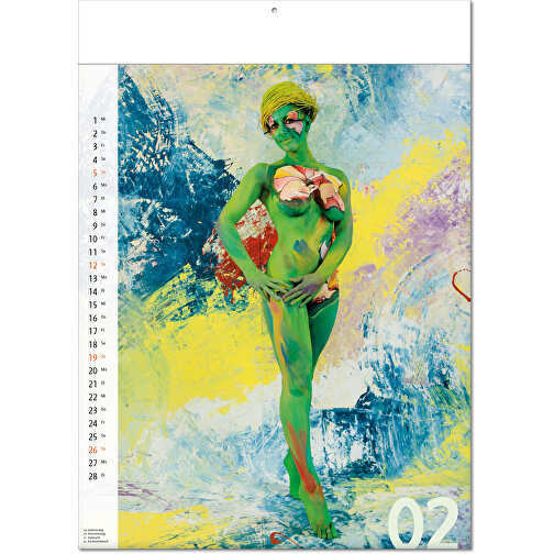 Bildkalender 'Bodypainting' , Papier, 43,60cm x 30,50cm (Höhe x Breite), Bild 3