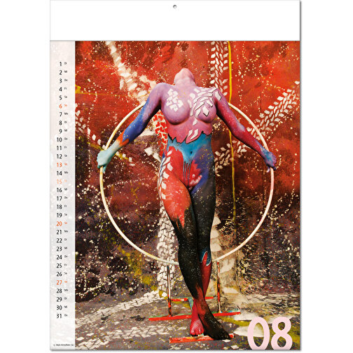 Bildkalender 'Bodypainting' , Papier, 43,60cm x 30,50cm (Höhe x Breite), Bild 9