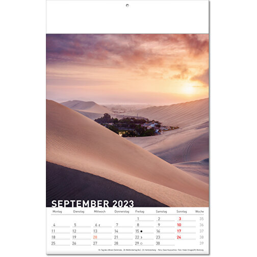 Kalender 'Destinationer' i formatet 24 x 37,5 cm, med vikta sidor, Bild 10