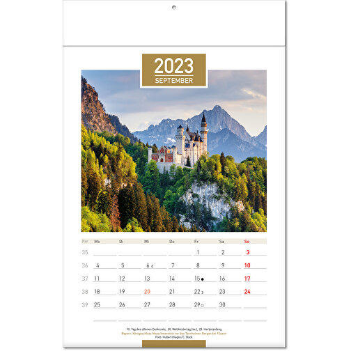 Kalender 'Tyskland' i formatet 24 x 37,5 cm, med vikta sidor, Bild 10