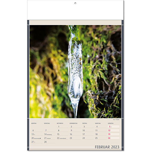 Kalender 'Naturfynd' i formatet 24 x 37,5 cm, med vikta sidor, Bild 3