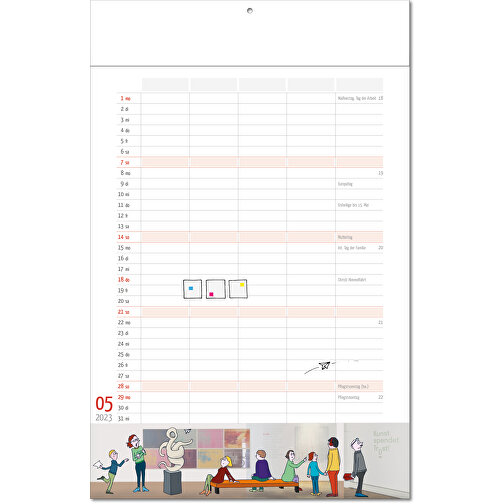 Calendrier 'Family Planner' au format 24 x 37,5 cm, avec pages pliées, Image 6