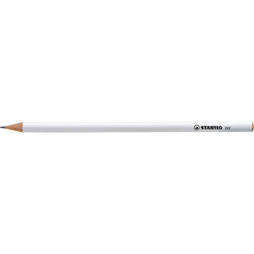 STABILO Grafitstift Weiß , Stabilo, weiß, Holz, 17,50cm x 0,70cm x 0,70cm (Länge x Höhe x Breite), Bild 1