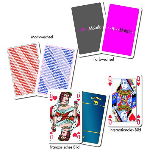 Doppel-Rommé , 320 g/m² Spielkartenkarton, 9,20cm x 5,90cm (Länge x Breite), Bild 2