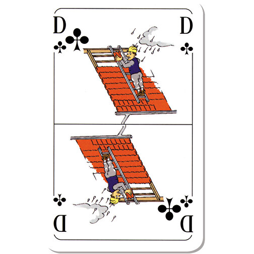 Skat Für Baufachleute , 320 g/m² Spielkartenkarton, 9,20cm x 5,90cm (Länge x Breite), Bild 3