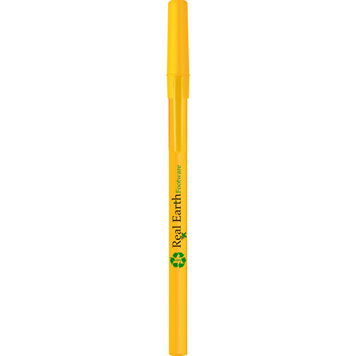BIC® Round Stic® Kugelschreiber , BiC, gelb, Kunststoff, 1,20cm x 15,00cm (Länge x Breite), Bild 4