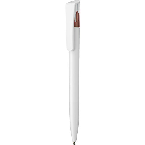 Kugelschreiber All-Star SF , Ritter-Pen, mocca-braun/weiss, ABS-Kunststoff, 14,70cm (Länge), Bild 1