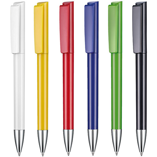 Kugelschreiber GLORY , Ritter-Pen, nachtblau, ABS-Kunststoff, Messing, 14,20cm (Länge), Bild 4