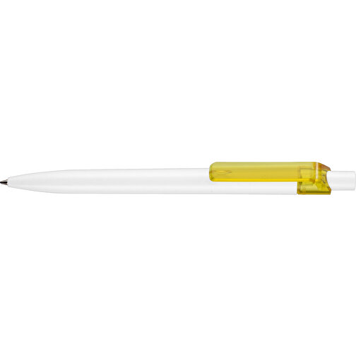 Kugelschreiber Insider ST , Ritter-Pen, ananas-gelb/weiß, ABS-Kunststoff, 14,20cm (Länge), Bild 3