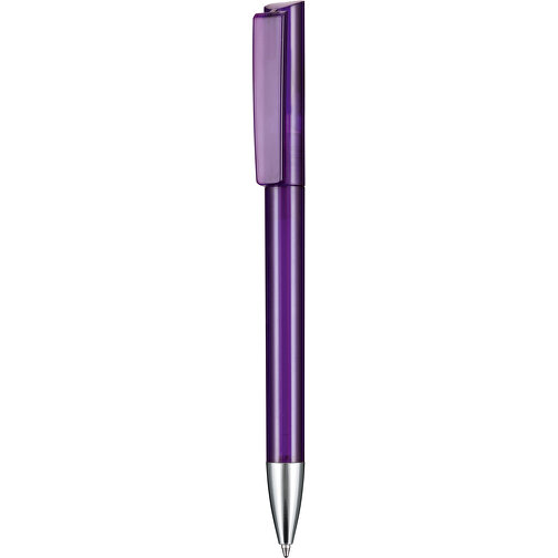 Kugelschreiber GLORY TRANSPARENT , Ritter-Pen, amethyst, ABS-Kunststoff, Messing, 14,20cm (Länge), Bild 1