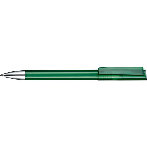 Kugelschreiber GLORY TRANSPARENT , Ritter-Pen, limonen-grün, ABS-Kunststoff, Messing, 14,20cm (Länge), Bild 3