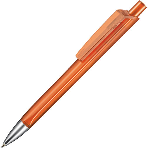 Kugelschreiber TRI-STAR TRANSPARENT , Ritter-Pen, clementine, ABS-Kunststoff, 14,00cm (Länge), Bild 2
