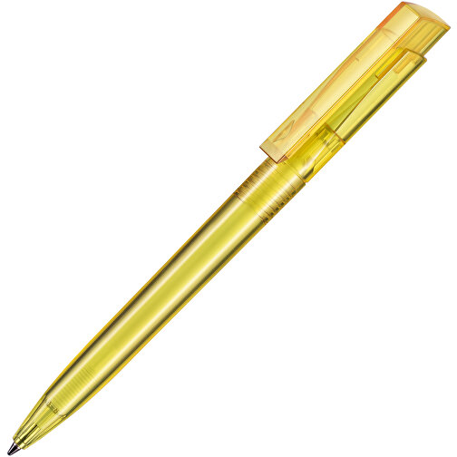 Kugelschreiber FRESH TRANSPARENT , Ritter-Pen, ananas-gelb, ABS-Kunststoff, 14,50cm (Länge), Bild 2