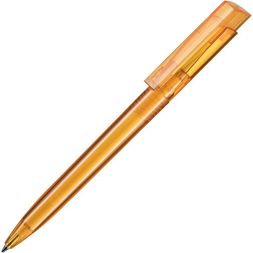 Kugelschreiber FRESH TRANSPARENT , Ritter-Pen, mango-gelb, ABS-Kunststoff, 14,50cm (Länge), Bild 2