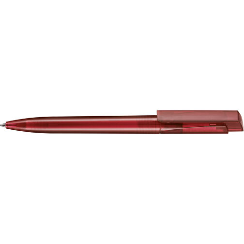 Kugelschreiber FRESH TRANSPARENT , Ritter-Pen, rubin-rot, ABS-Kunststoff, 14,50cm (Länge), Bild 3