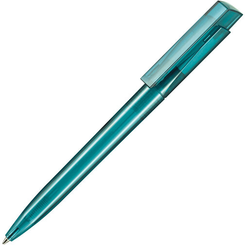 Kugelschreiber FRESH TRANSPARENT , Ritter-Pen, smaragd-grün, ABS-Kunststoff, 14,50cm (Länge), Bild 2