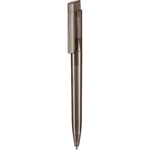 Kugelschreiber FRESH TRANSPARENT , Ritter-Pen, rauch-grau, ABS-Kunststoff, 14,50cm (Länge), Bild 1